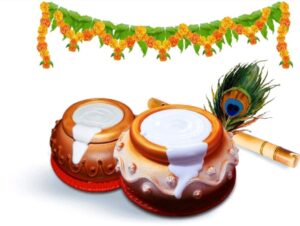 Simple decoration for janmashtami